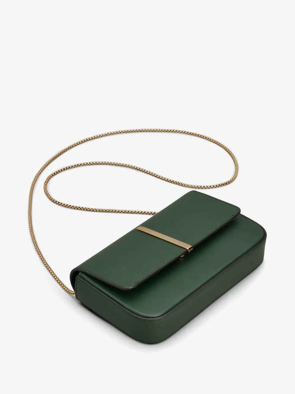 Tod's Timeless Leather Chain Crossbody Bag in Green