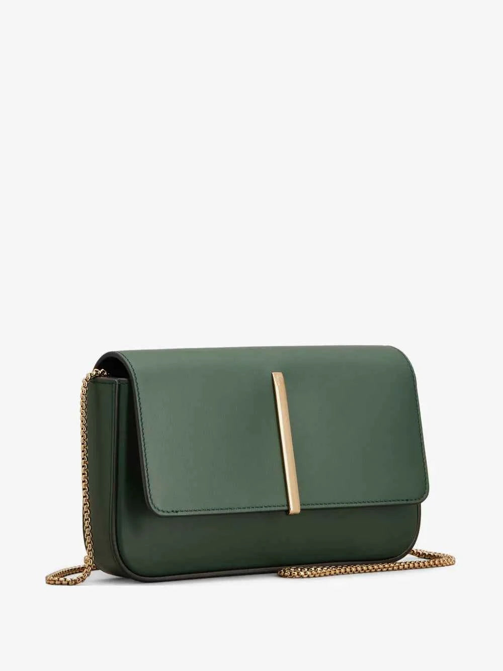 Tod's Timeless Leather Chain Crossbody Bag in Green