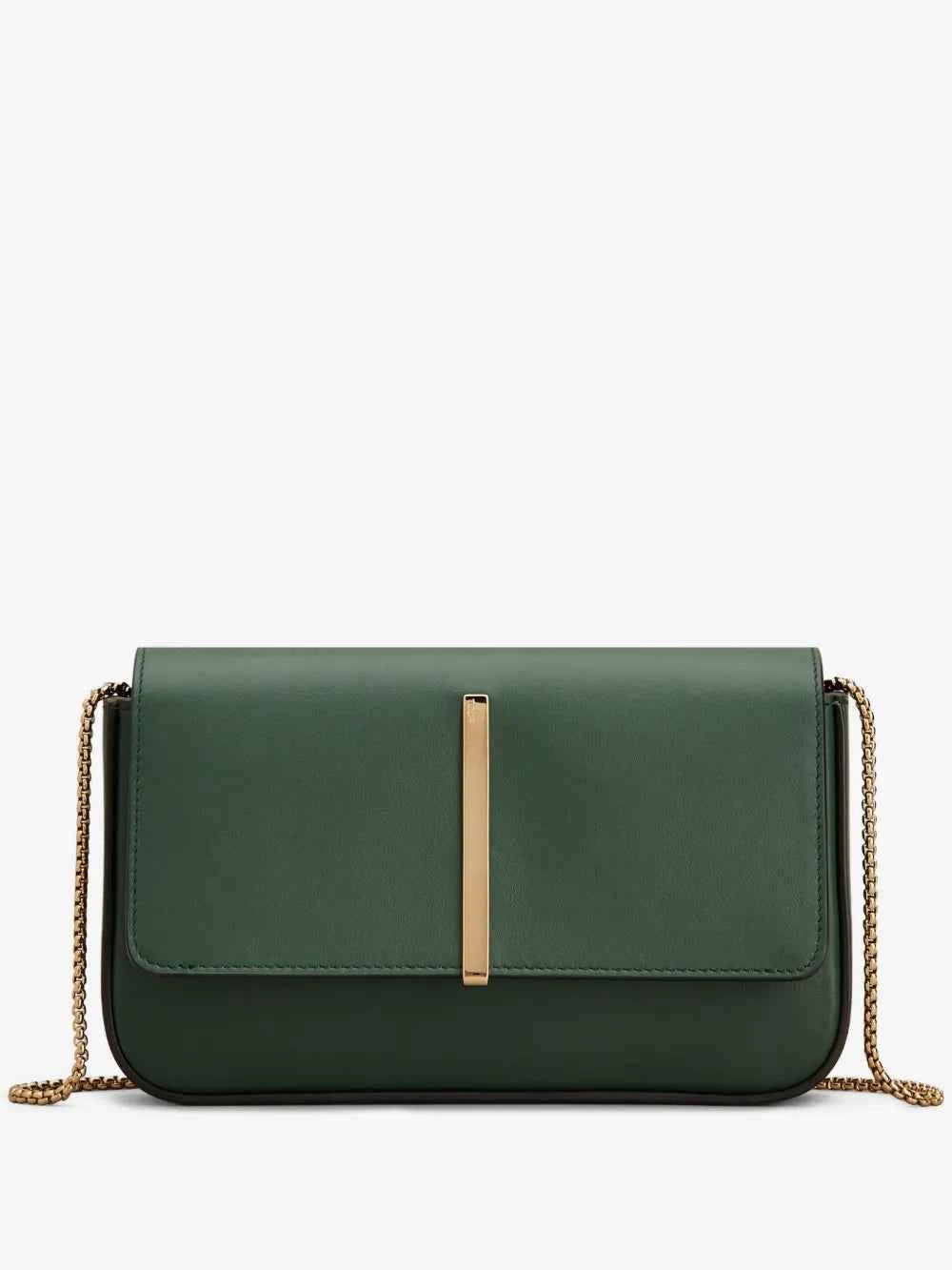Tod's Timeless Leather Chain Crossbody Bag in Green