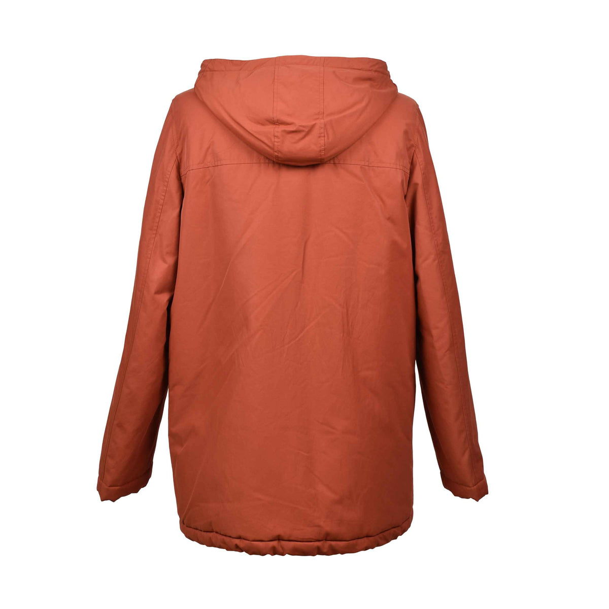BRUNELLO CUCINELLI MEN'S RUST COTTON BLEND PUFFER JACKET