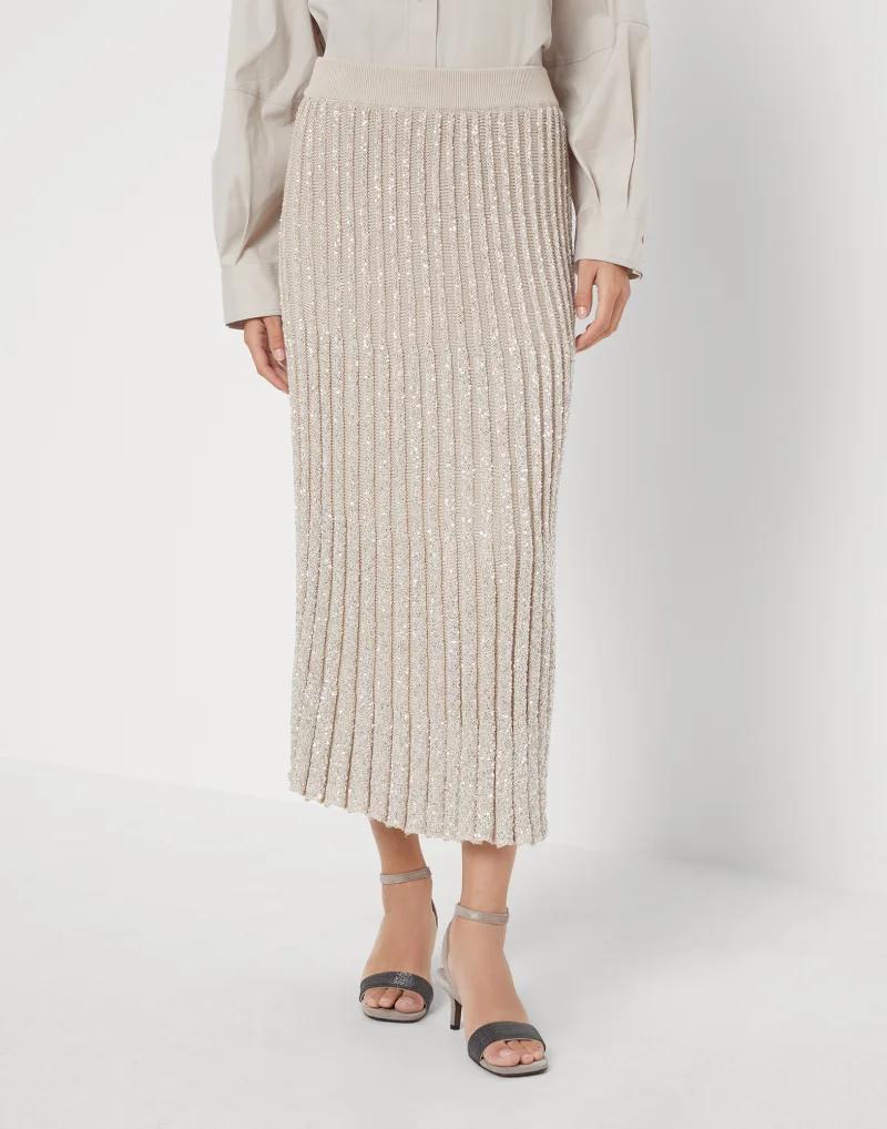 BRUNELLO CUCINELLI WOMEN'S SKIRT MRS728089_CJI73 NWT