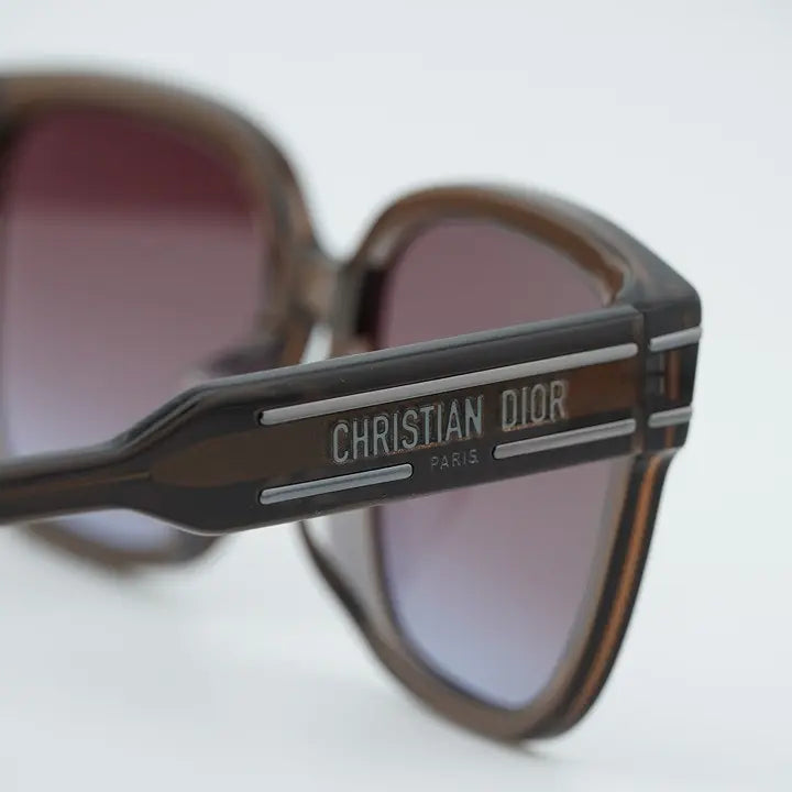 Dior DiorSignature S7F 64FB Shiny Brown Square Sunglasses