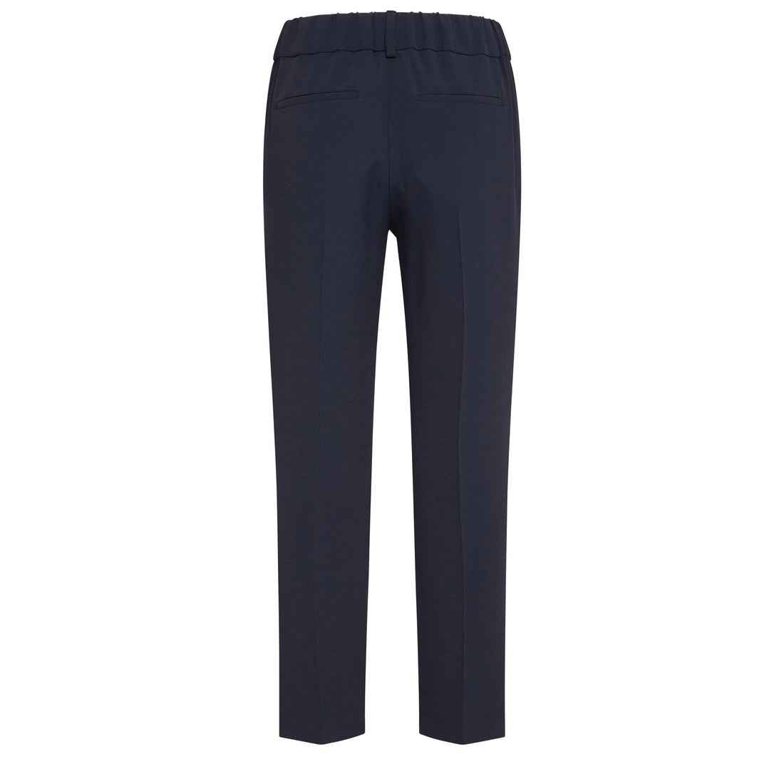 BRUNELLO CUCINELLI WOMEN'S NAVY TAILORED TROUSERS WITH PLEATS