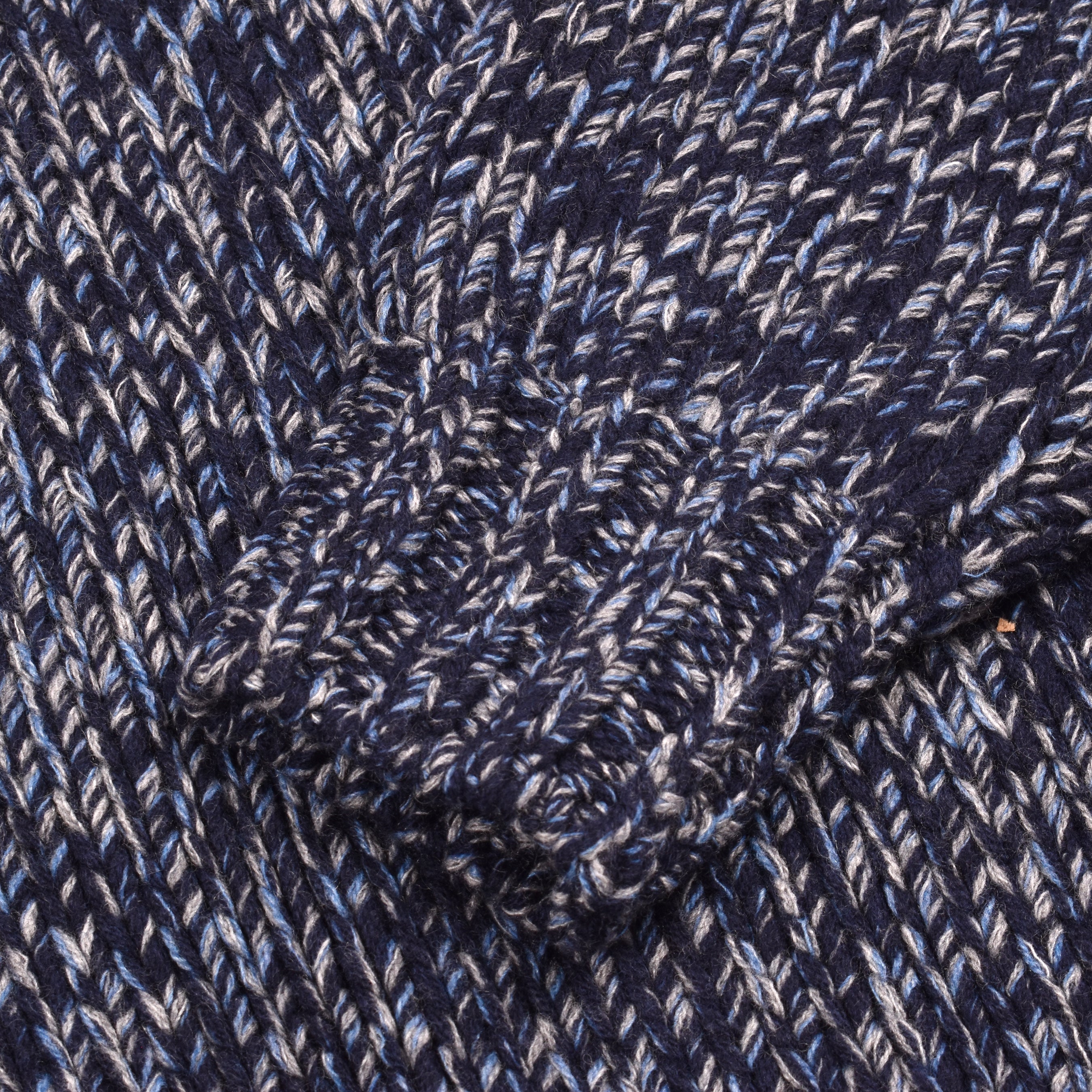 BRUNELLO CUCINELLI MEN'S BLUE CASHMERE BLEND TURTLENECK SWEATER