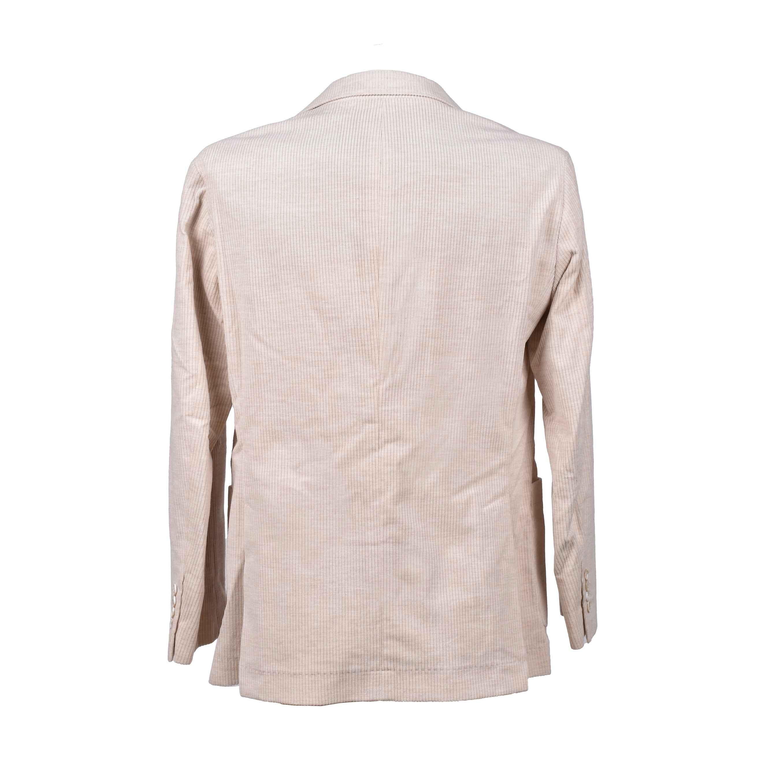 BRUNELLO CUCINELLI MEN'S CAMEL CASHMERE CORDUROY DOUBLE-BREASTED BLAZER