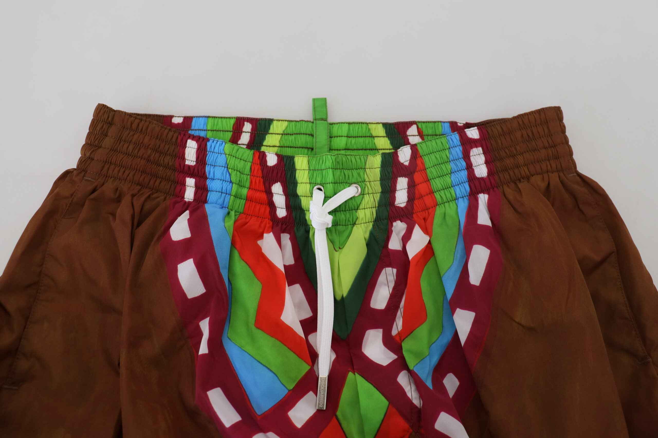 Dsquared² Multicolor Printed Men Beachwear Shorts Swimwear