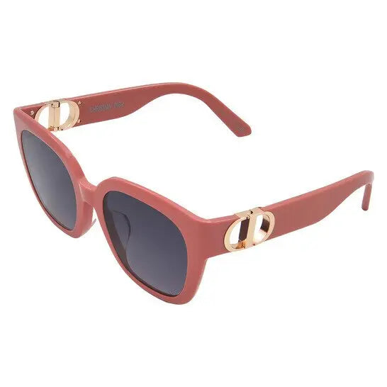 Dior Matte Pink Logo Cat-Eye Sunglasses