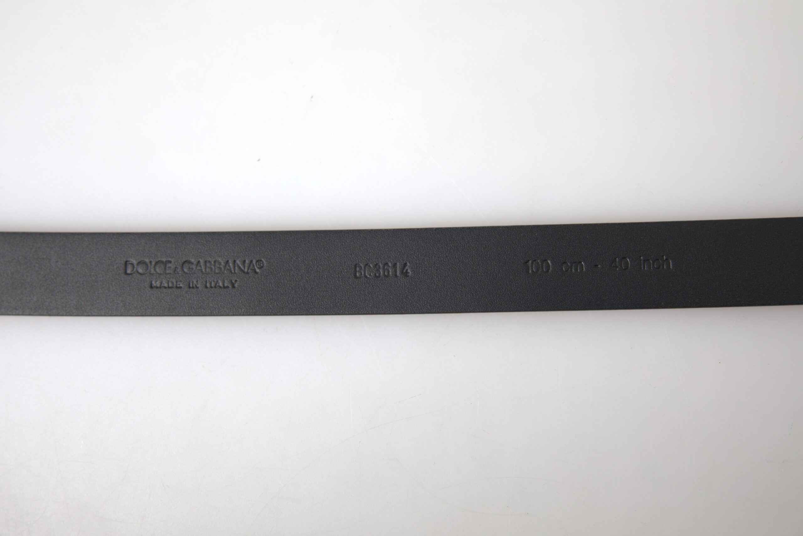 Dolce & Gabbana Bordeaux Leather Silver Metal Buckle Belt