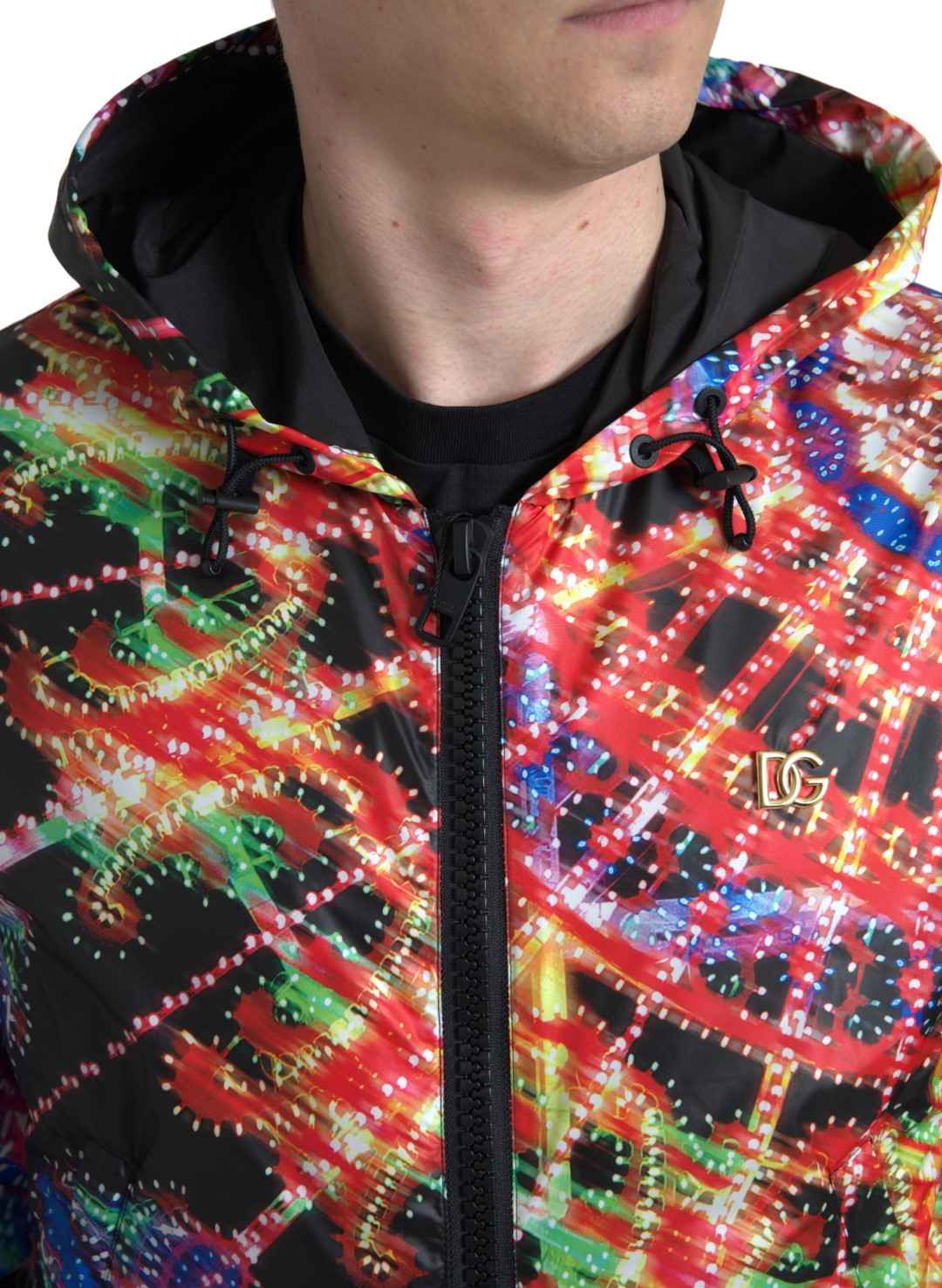 Dolce & Gabbana Multicolor Hooded Sweatshirt Sweater