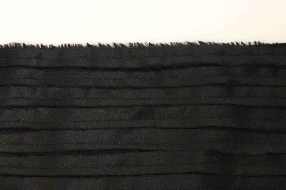 Dolce & Gabbana Black Silk Womens Waist Cummerbund