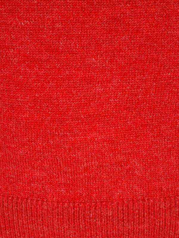 BRUNELLO CUCINELLI MEN'S TOMATO CASHMERE CREWNECK SWEATER