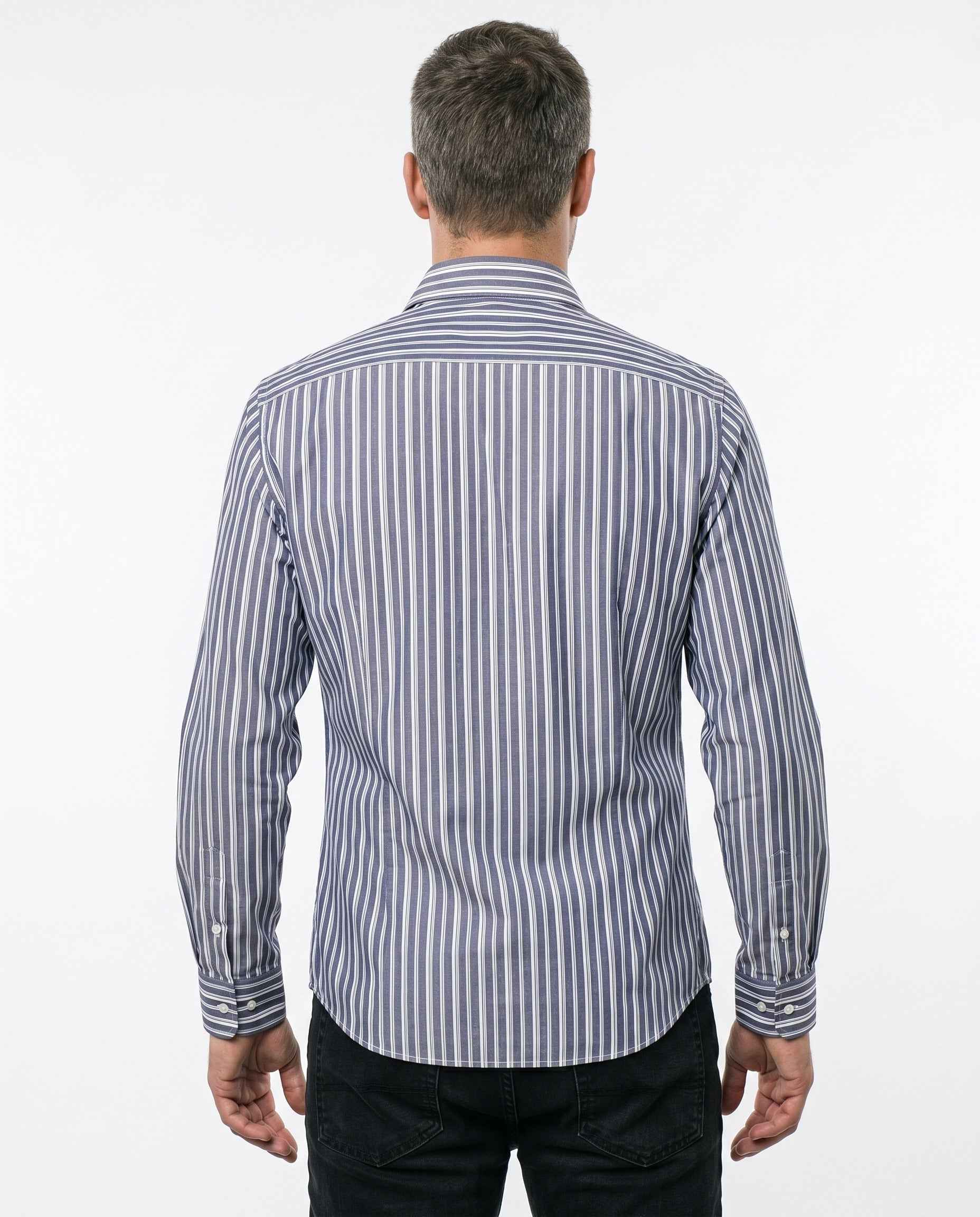BRUNELLO CUCINELLI MEN'S STRIPED TAILORED SHIRT