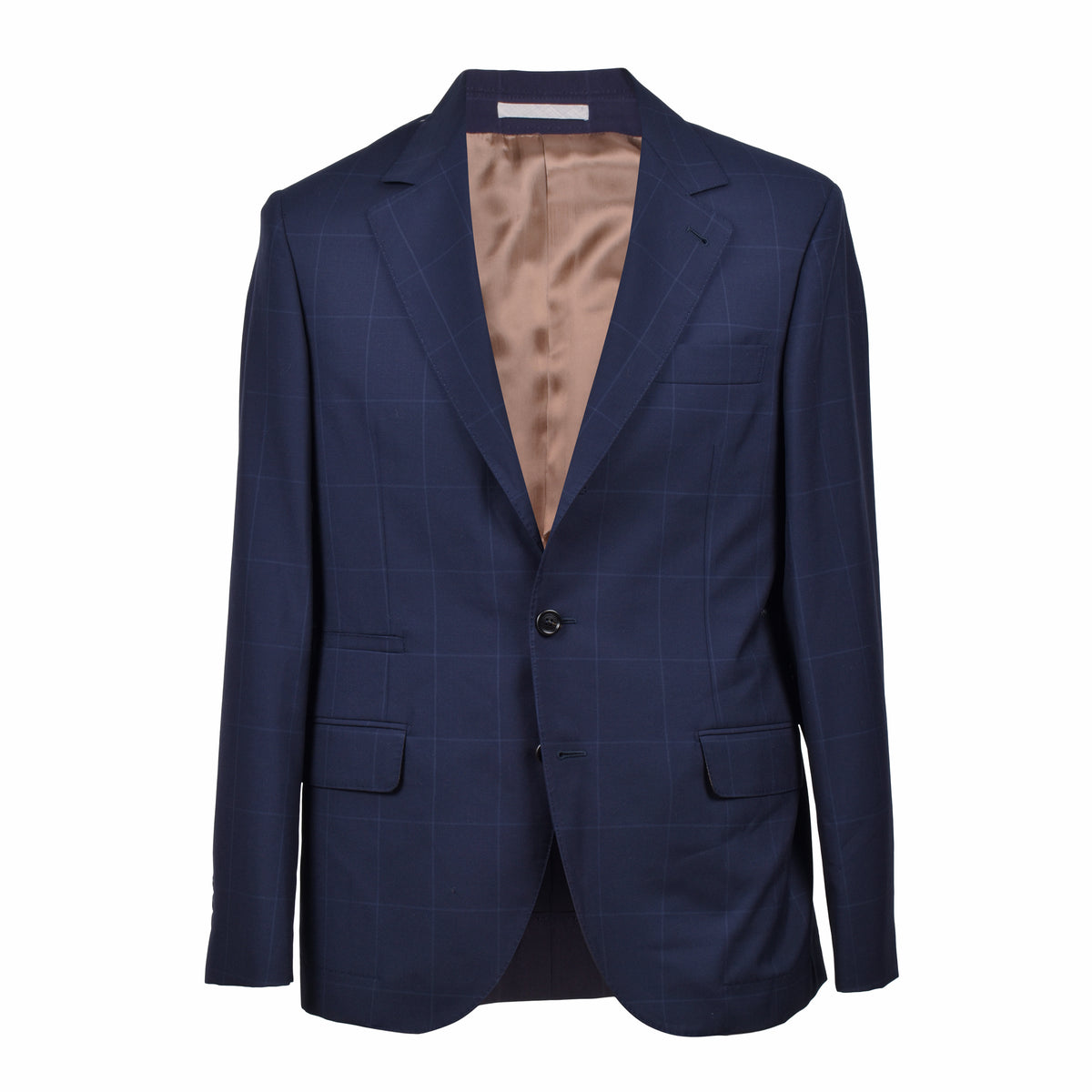BRUNELLO CUCINELLI MEN'S NAVY VIRGIN WOOL SUIT