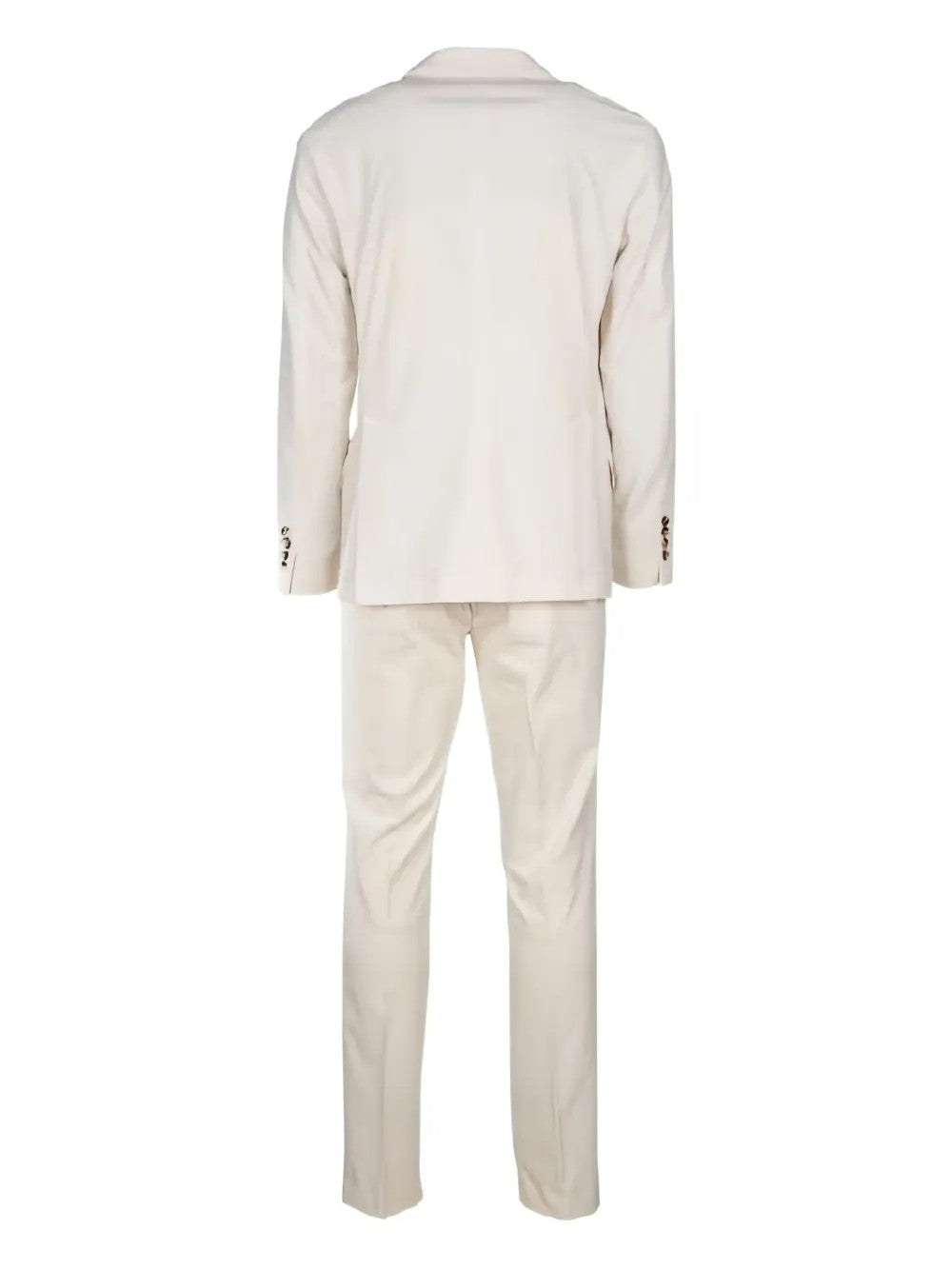 BRUNELLO CUCINELLI MEN'S OFF WHITE TAILORED SUIT