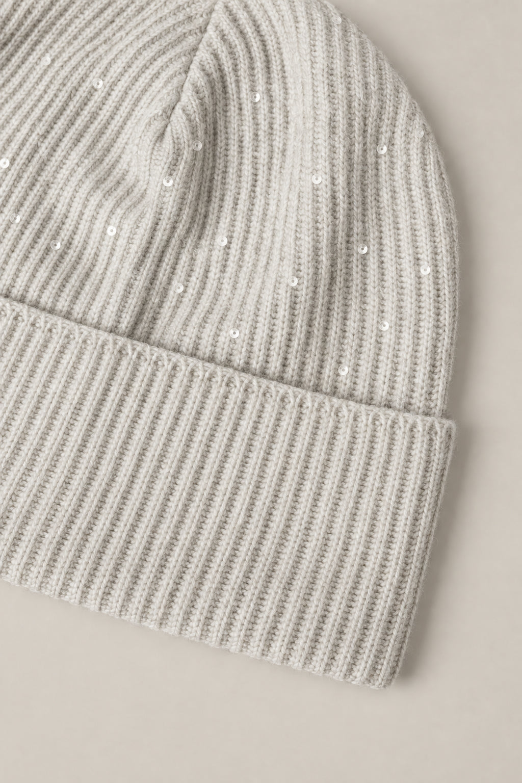 BRUNELLO CUCINELLI WOMEN'S ICE WHITE WOOL KNIT HAT