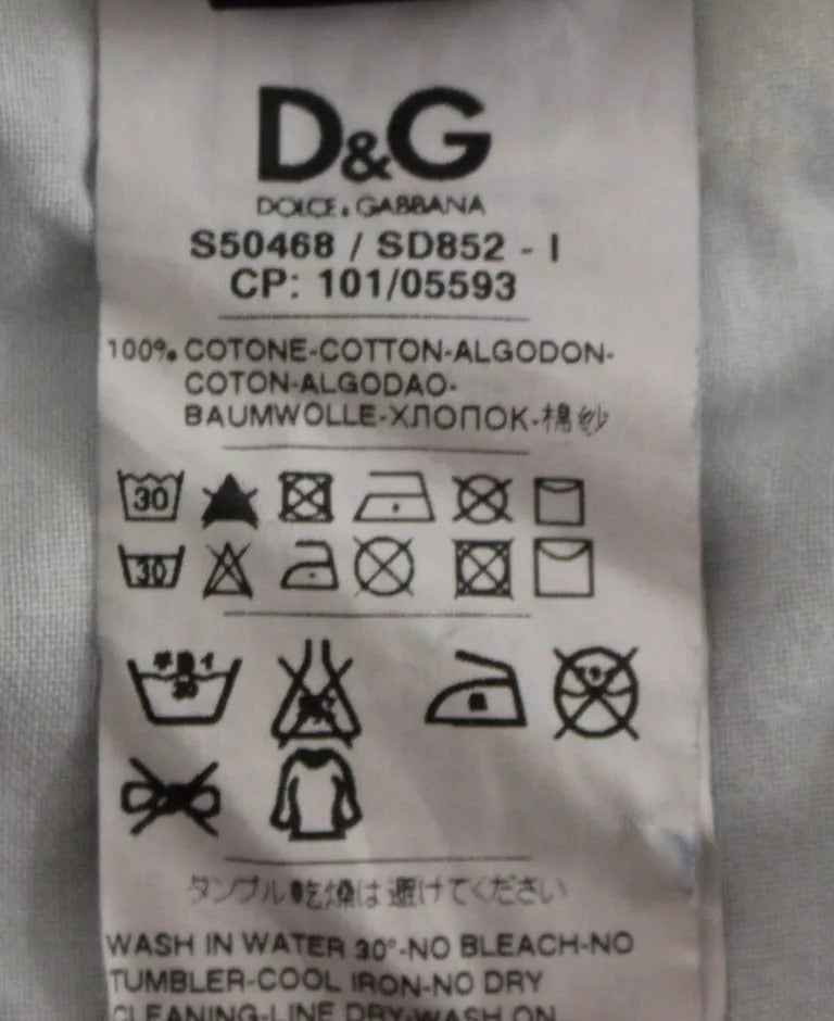 Dolce & Gabbana Blue D&G Cotton Washed Jeans Denim Shorts