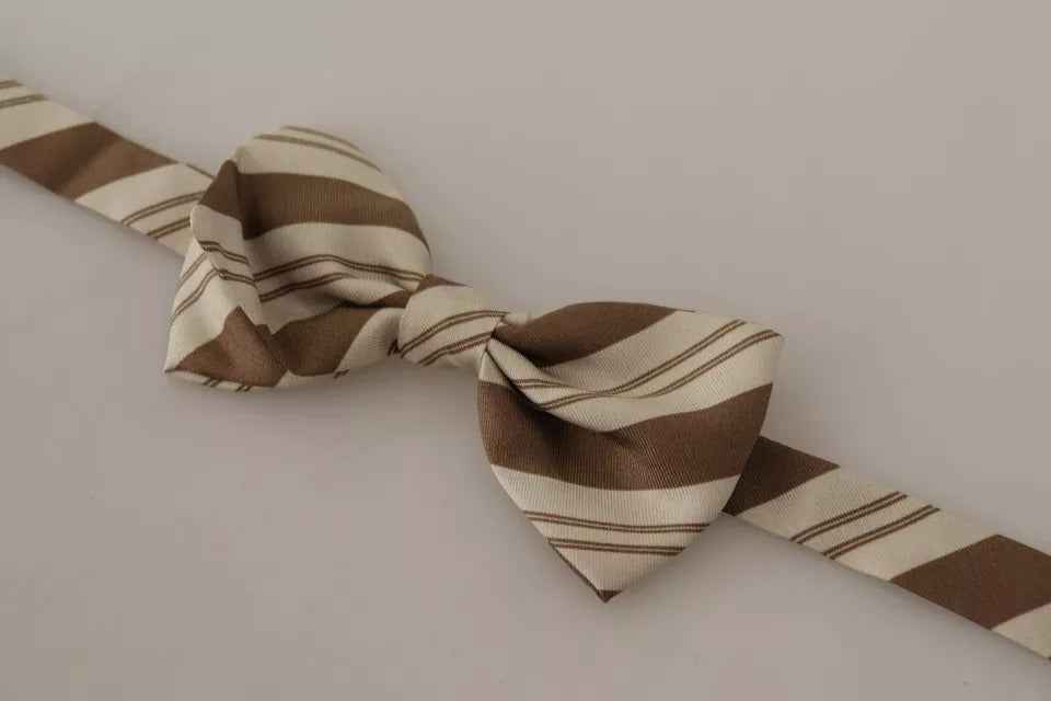 Dolce & Gabbana Multicolor Patterned Adjustable Neck Bow Tie Men