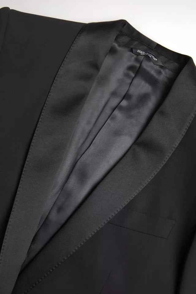 Dolce & Gabbana Black Wool Single Breasted MARTINI Blazerclothing