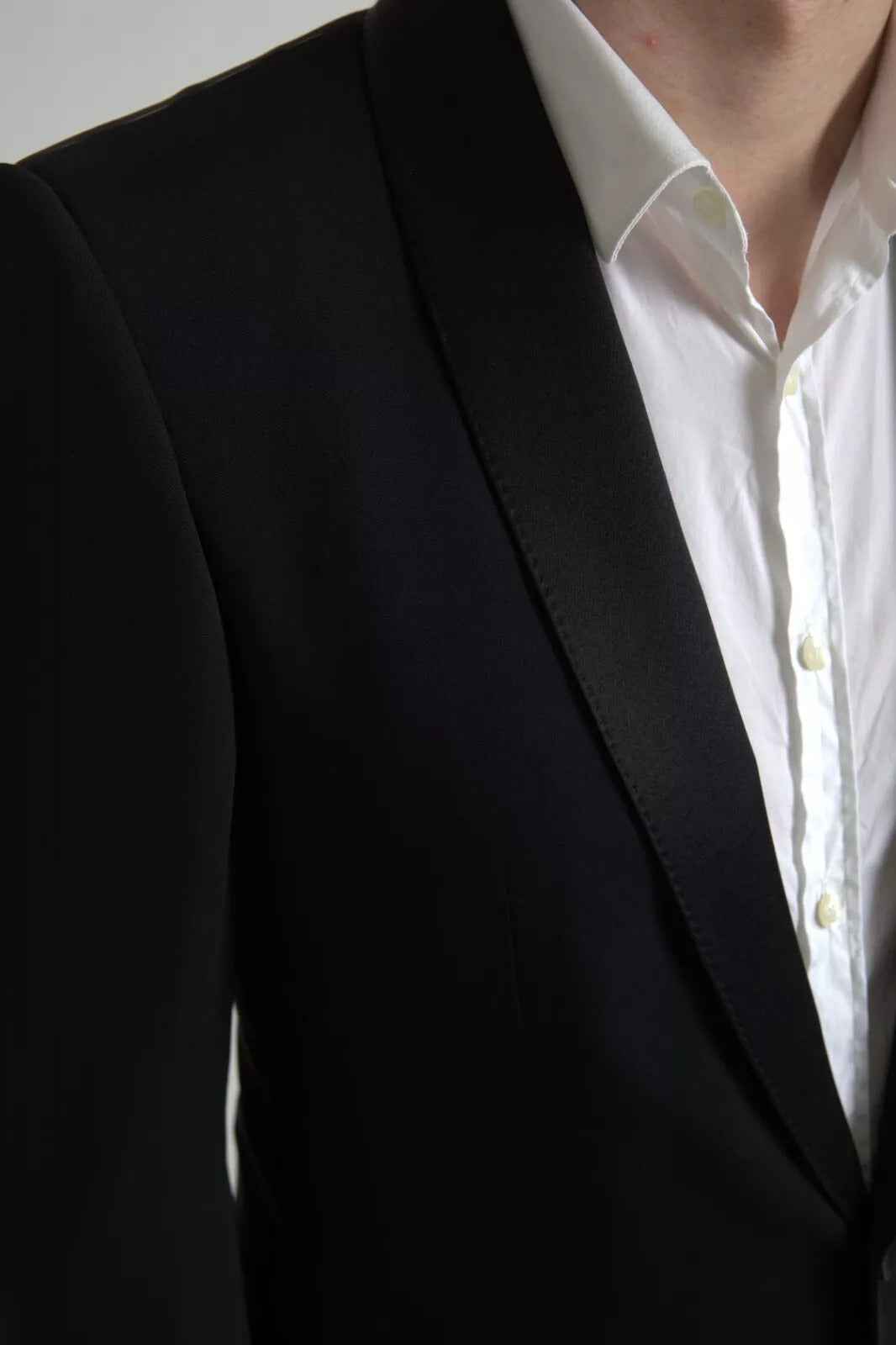 Dolce & Gabbana Black Wool Single Breasted MARTINI Blazerclothing