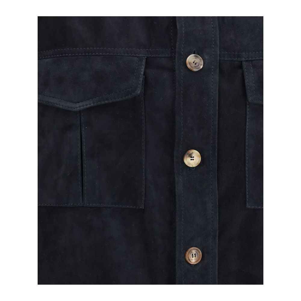 Brunello Cucinelli Suede leather shirt Jacket