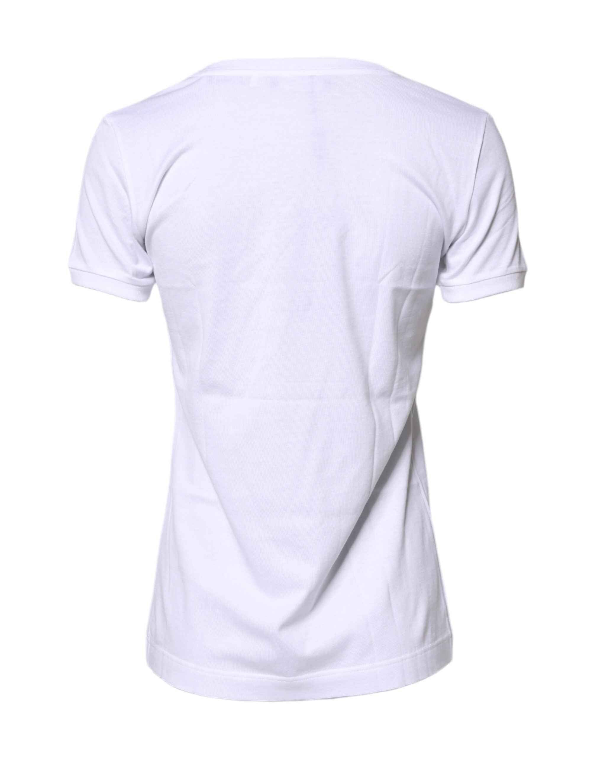 Dolce & Gabbana White #DGFamily Cotton Crew Neck T-shirt