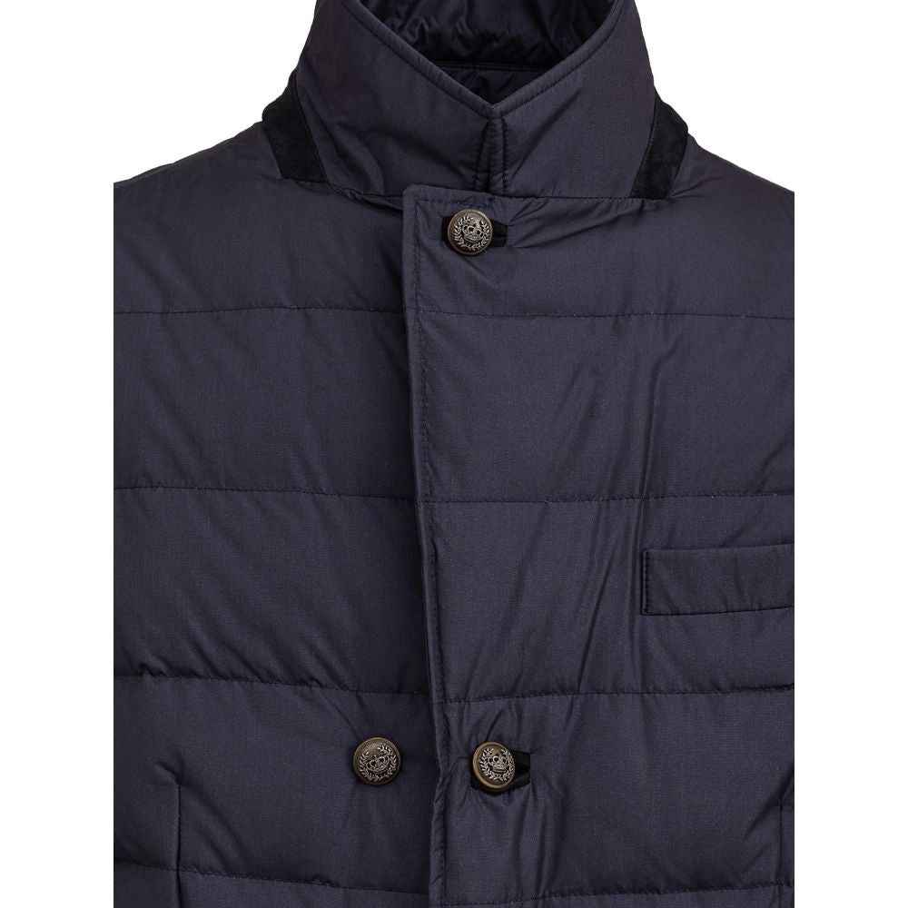 Dolce & Gabbana Blue Polyester Coat