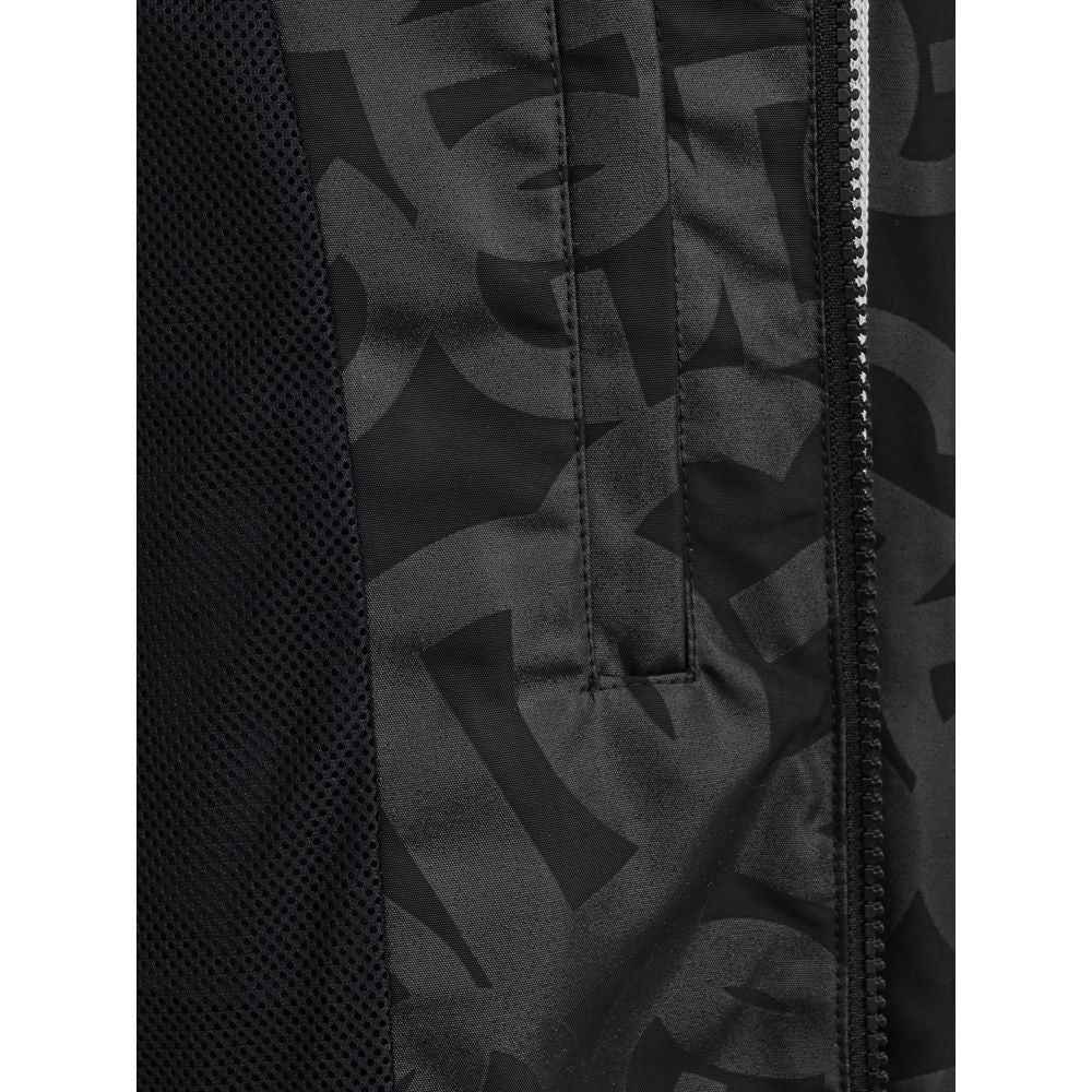 Dolce & Gabbana Black Polyester Shell Jacket