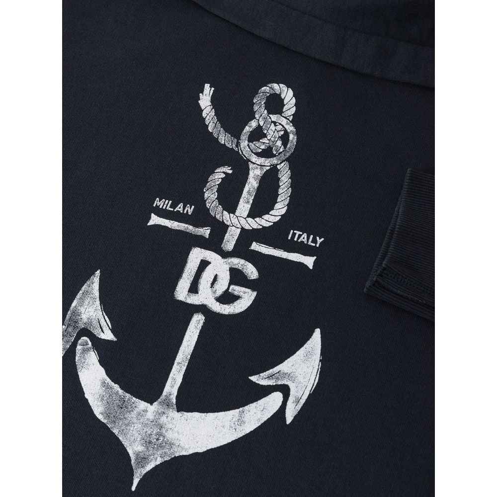 Dolce & Gabbana Blue Cotton Sweatshirt