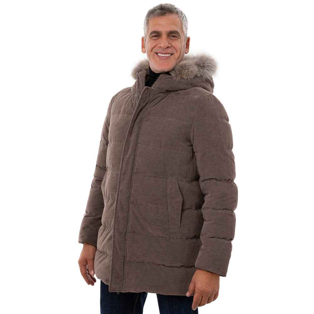 Herno Brown Cotton Bomber