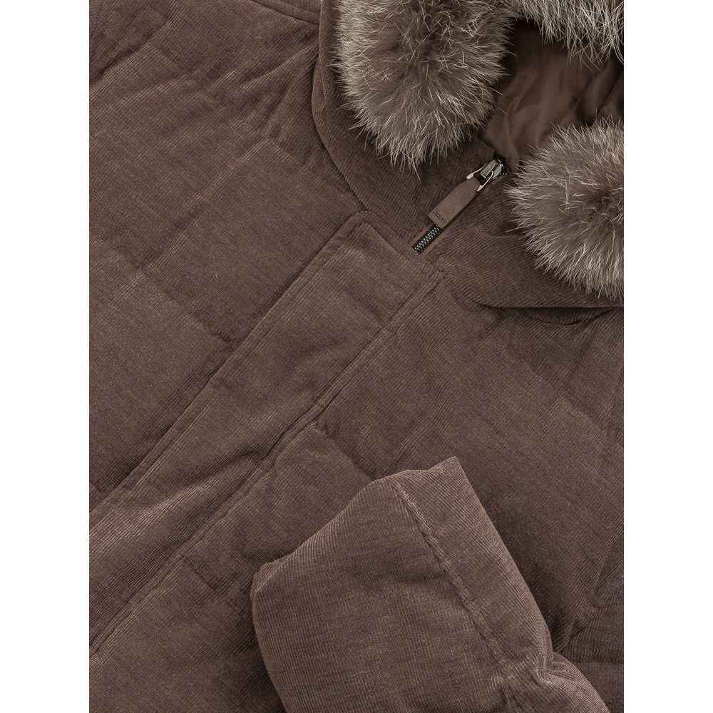 Herno Brown Cotton Bomber