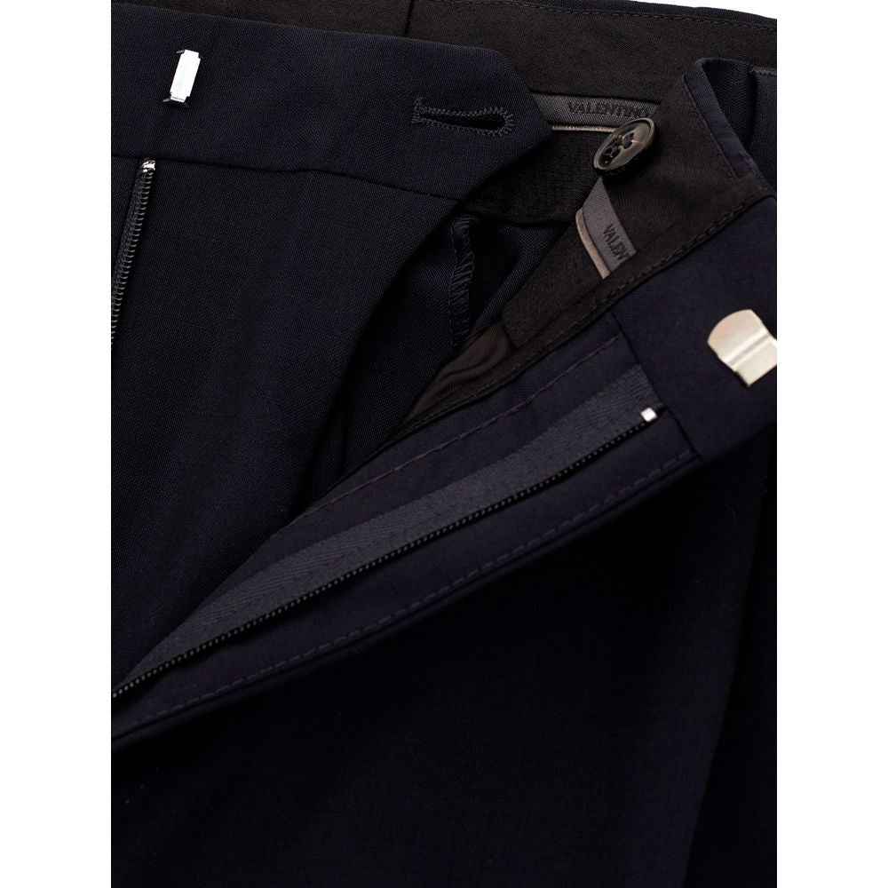Valentino Garavani Black Wool Dress Pants
