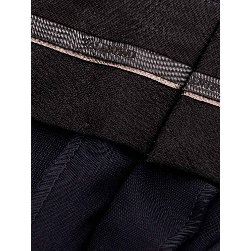Valentino Garavani Black Wool Dress Pants