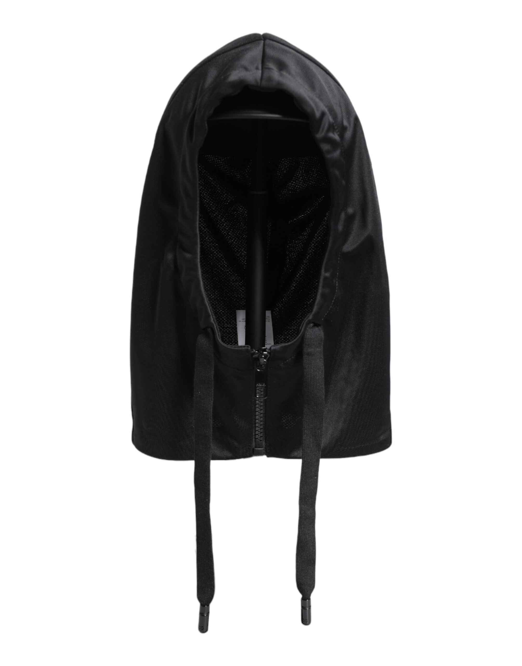 Dolce & Gabbana Black Polyester Whole Head Wrap Hat