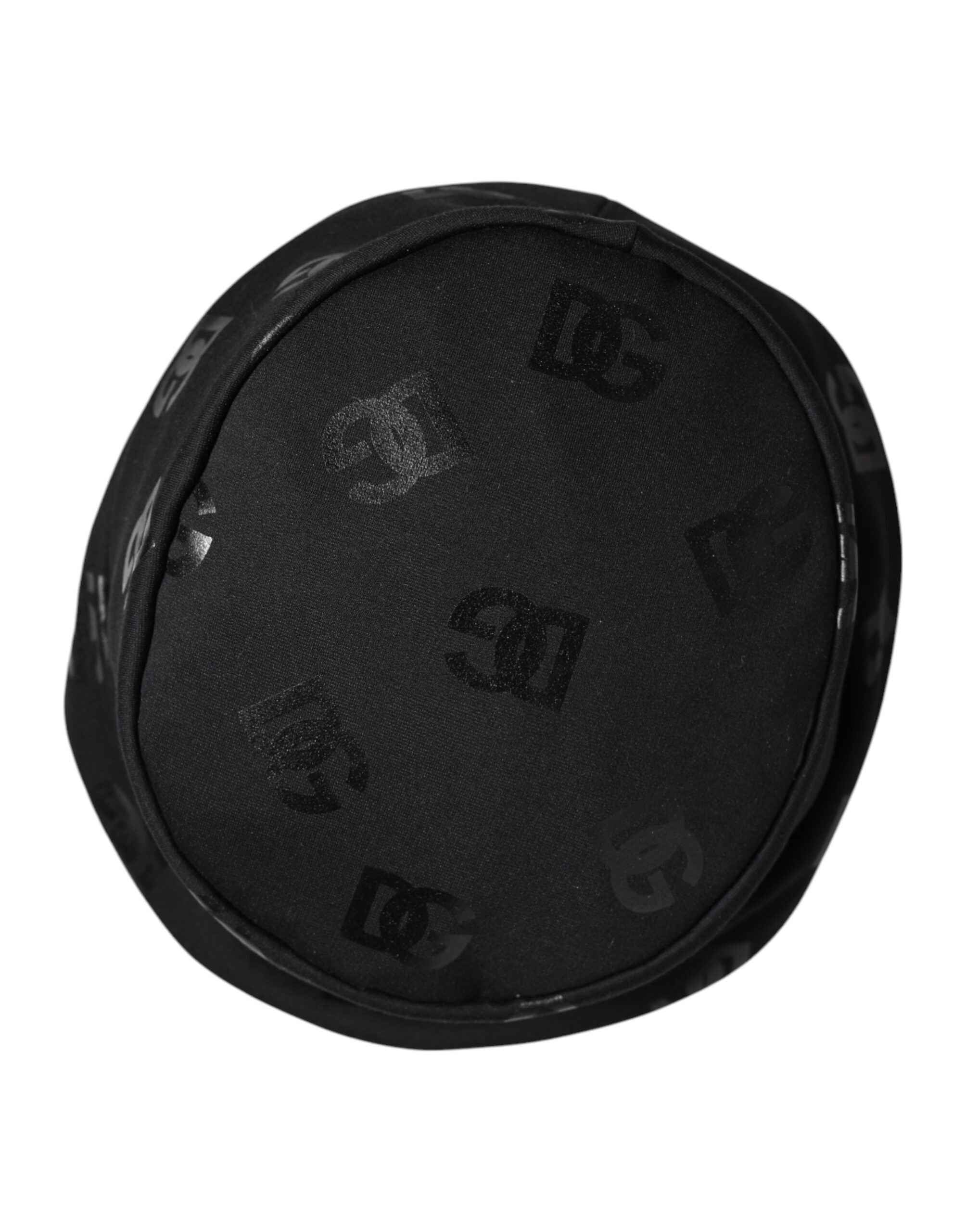 Dolce & Gabbana Black DG Monogram Polyester Jacquard Bucket Hat