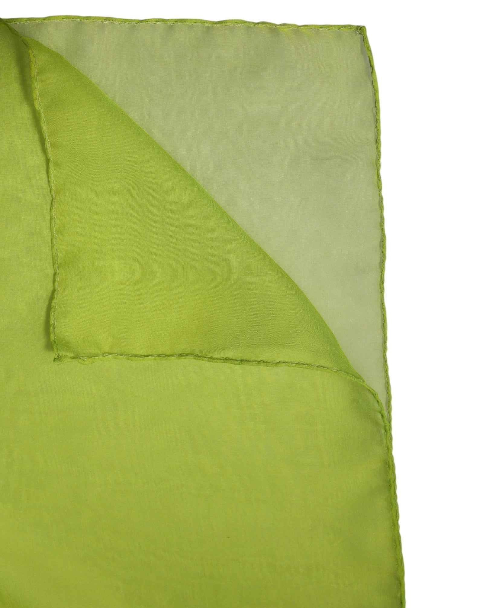 Dolce & Gabbana Green Silk Rectangle Wrap Shawl Neck Warmer Scarf