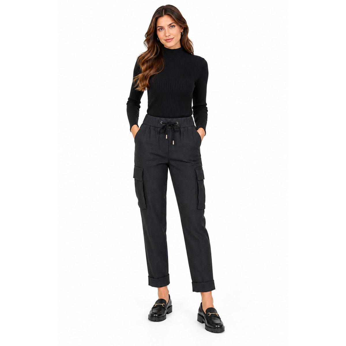 Peserico Drawstring Waistband Cropped Track Pants
