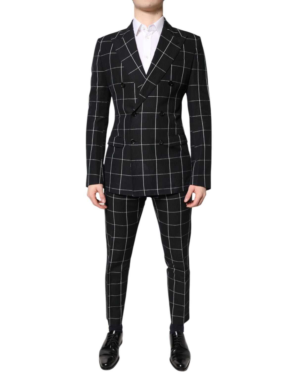 Dolce & Gabbana Dark Gray TAORMINA Double Breasted 2 Piece Suit
