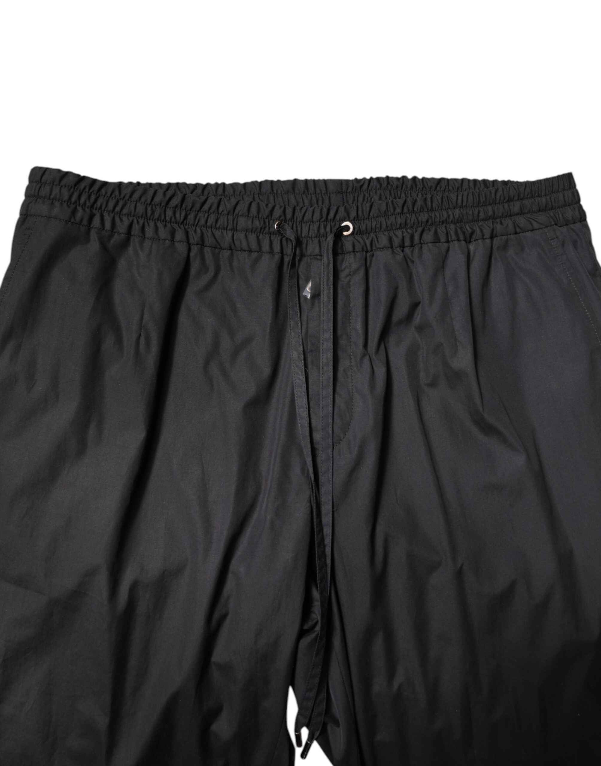 Dolce & Gabbana Black Cotton Single Breasted 2 Piece Suit