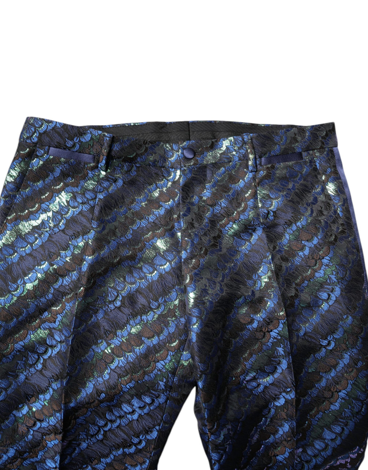 Dolce & Gabbana Multicolor Polyester Jacquard 2 Piece Suit