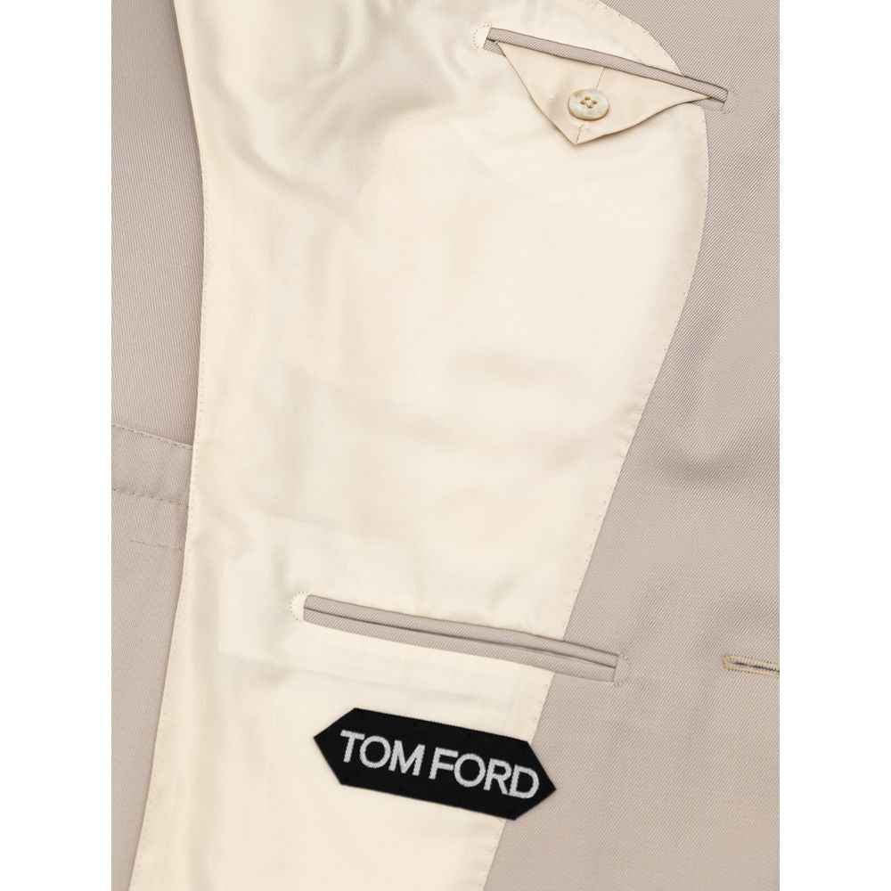 Tom Ford Beige Wool Blazer