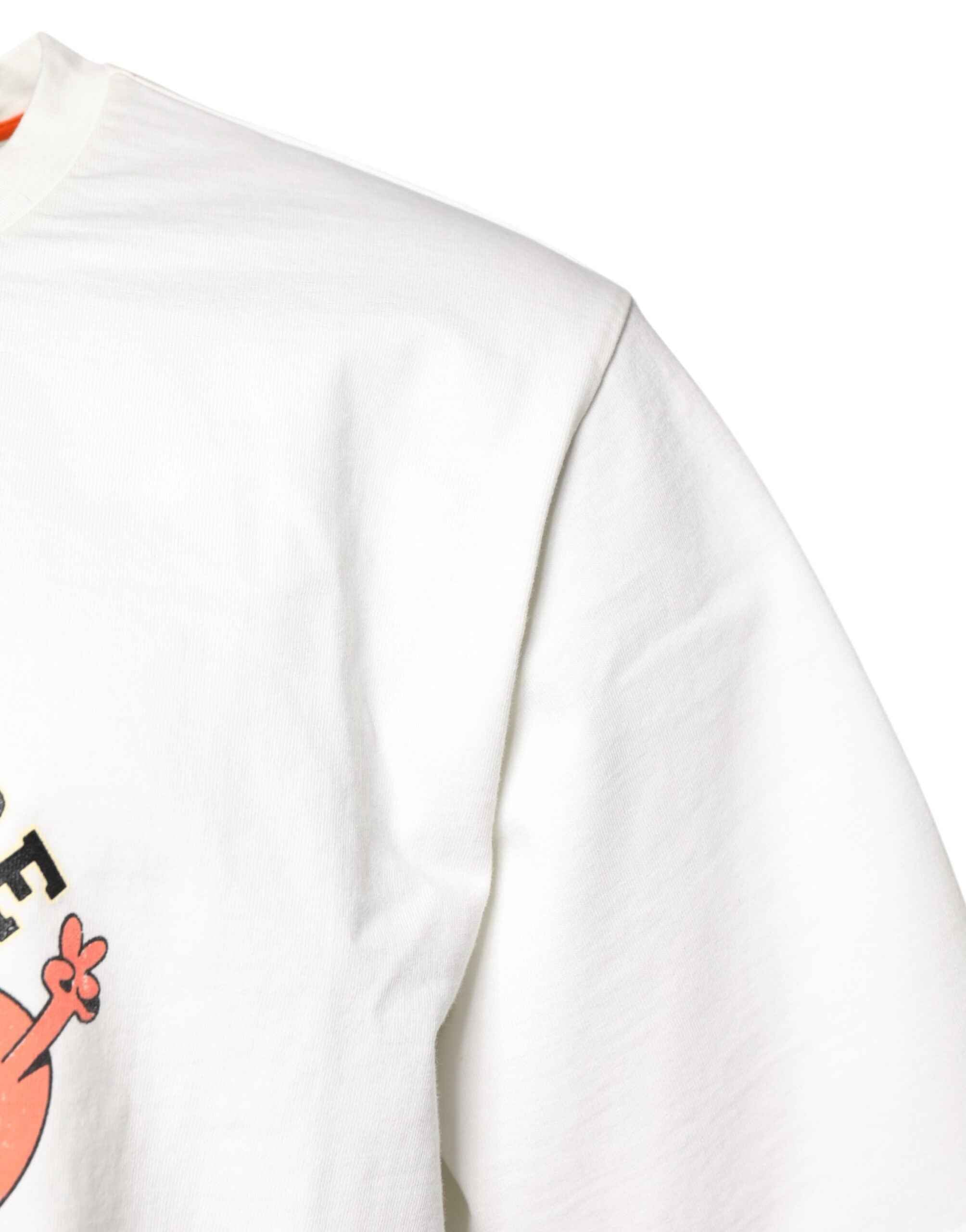 Dolce & Gabbana White LOVE & PEACE Print Crew Neck T-shirt