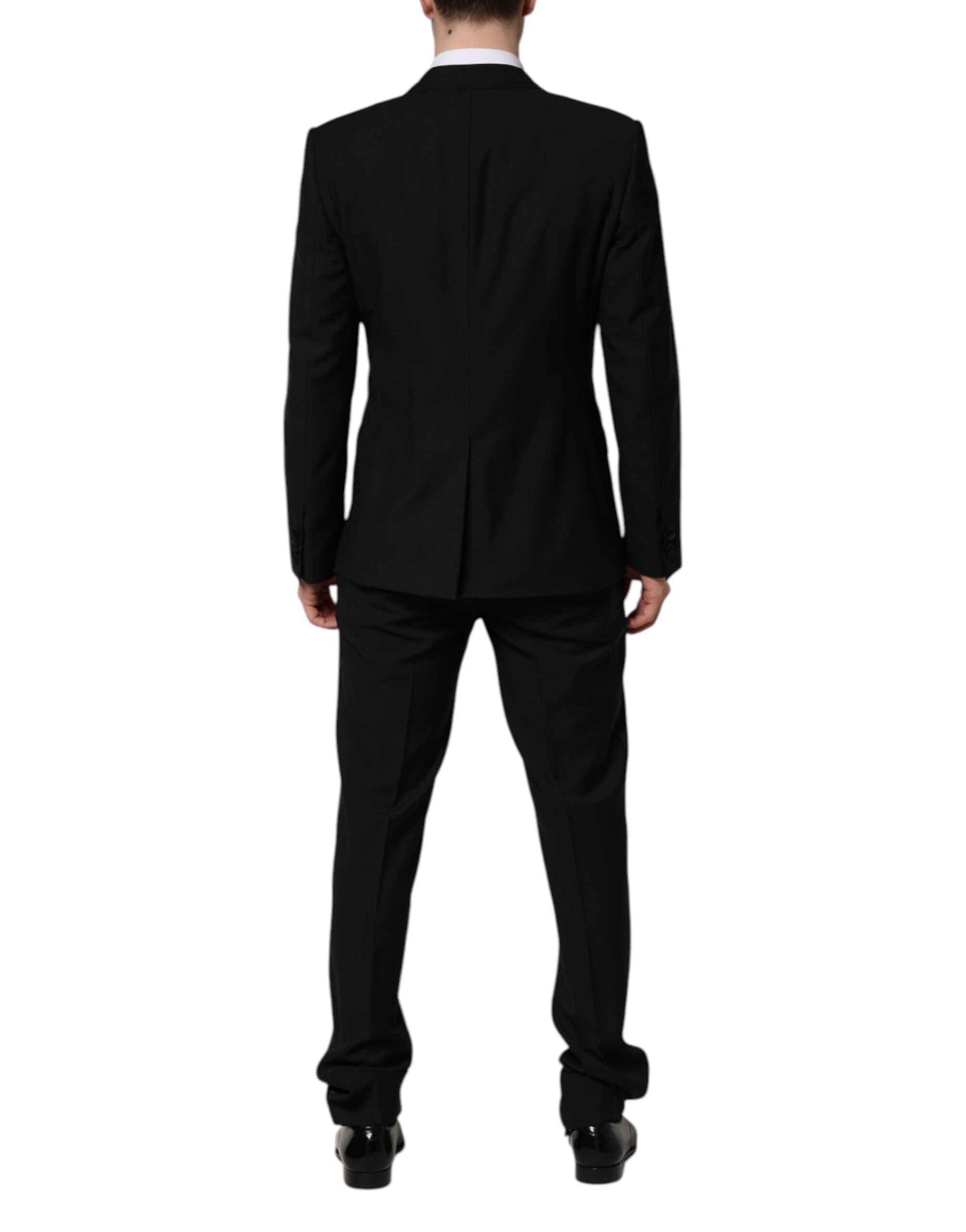 Dolce & Gabbana Black MARTINI Crystal Embellished 3 Pc Suit
