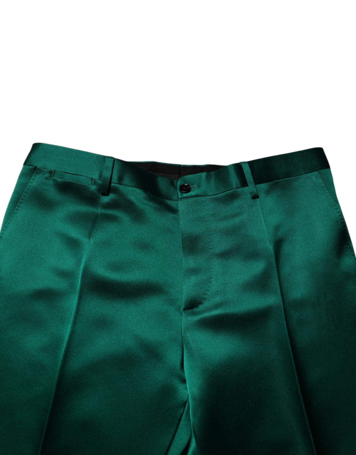 Dolce & Gabbana Green Silk 3 Piece Single Breasted Suit