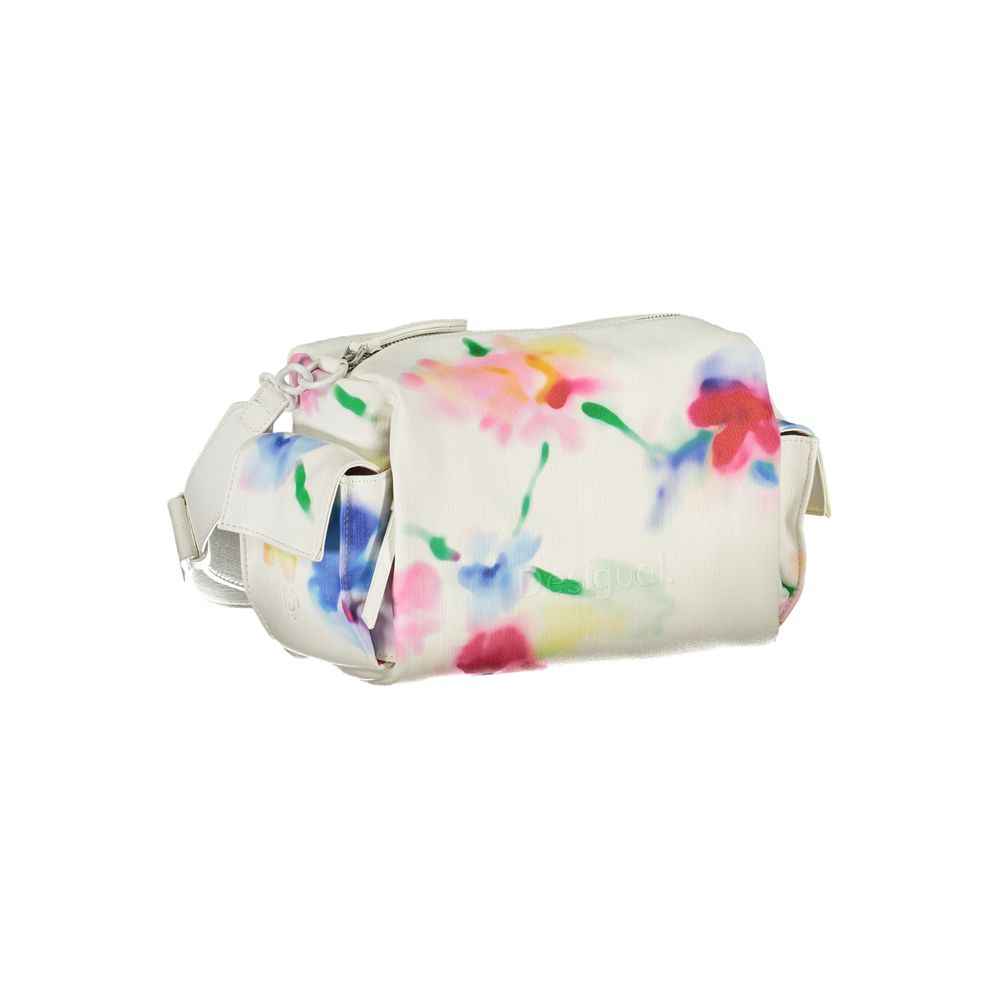 Desigual Bianco Poliuretano Woman Shoulder Bag