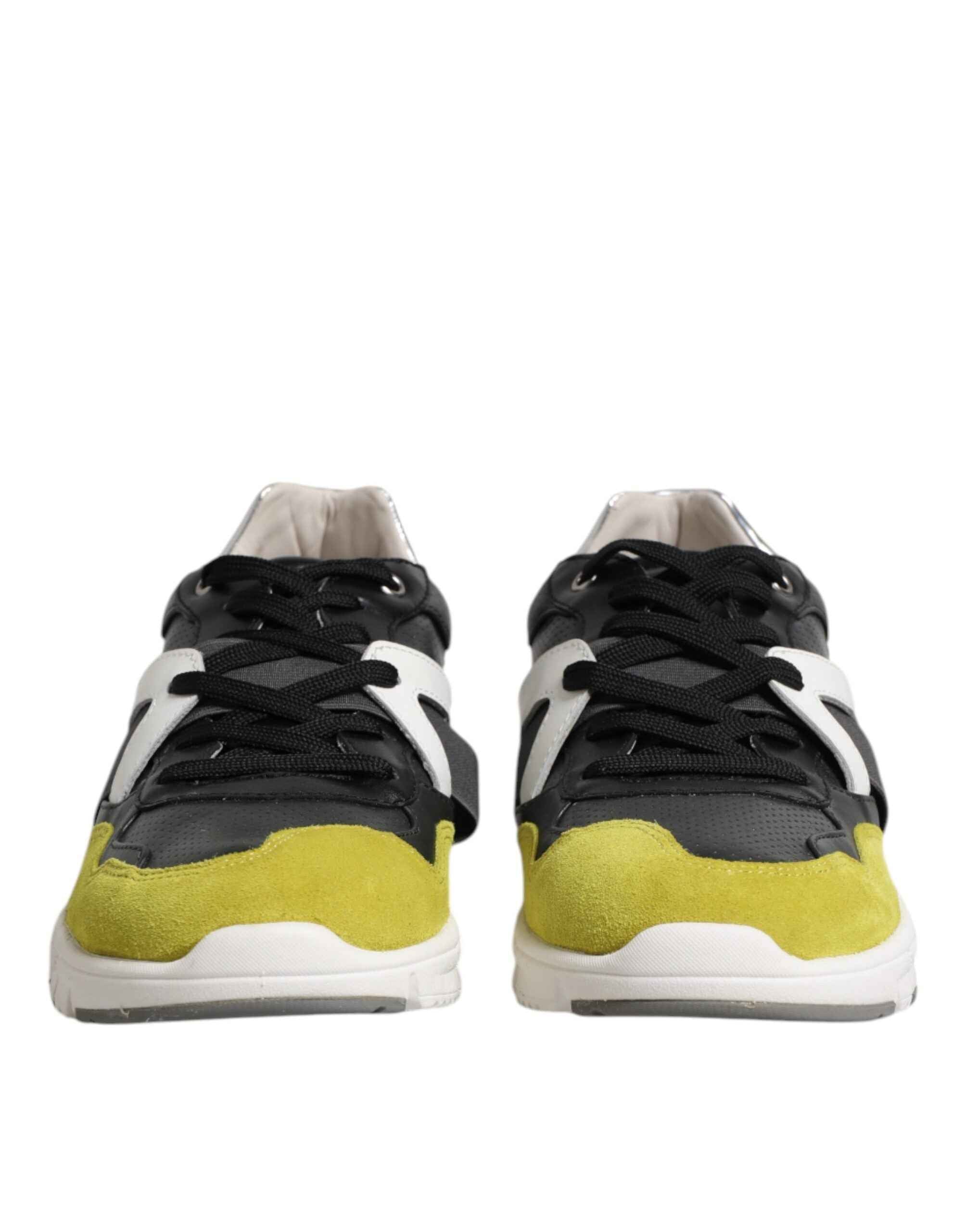 Dolce & Gabbana Multicolor Lace Up Low Top Men Sneakers Shoes
