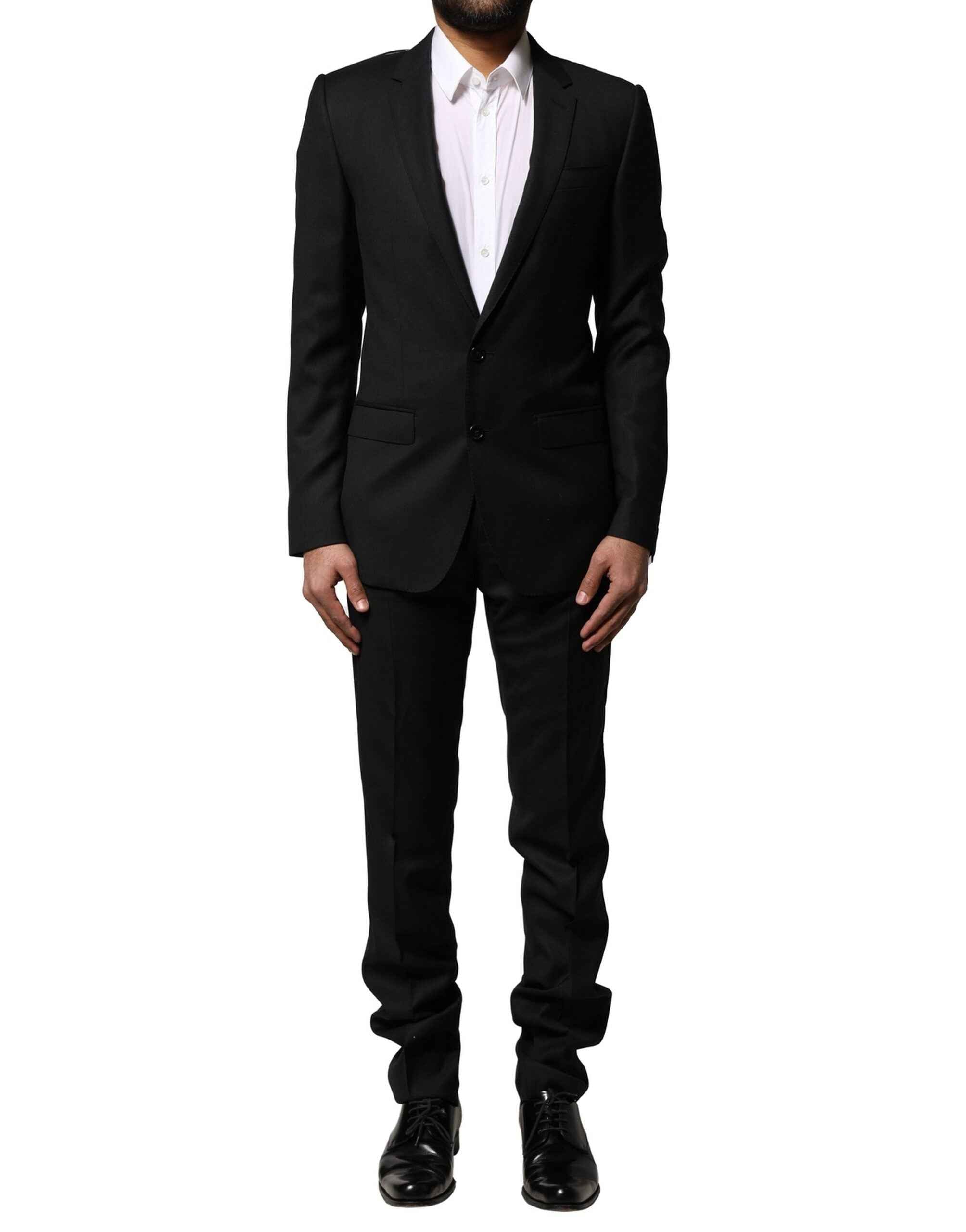 Dolce & Gabbana Blue MARTINI Wool Formal 2 Piece Suit