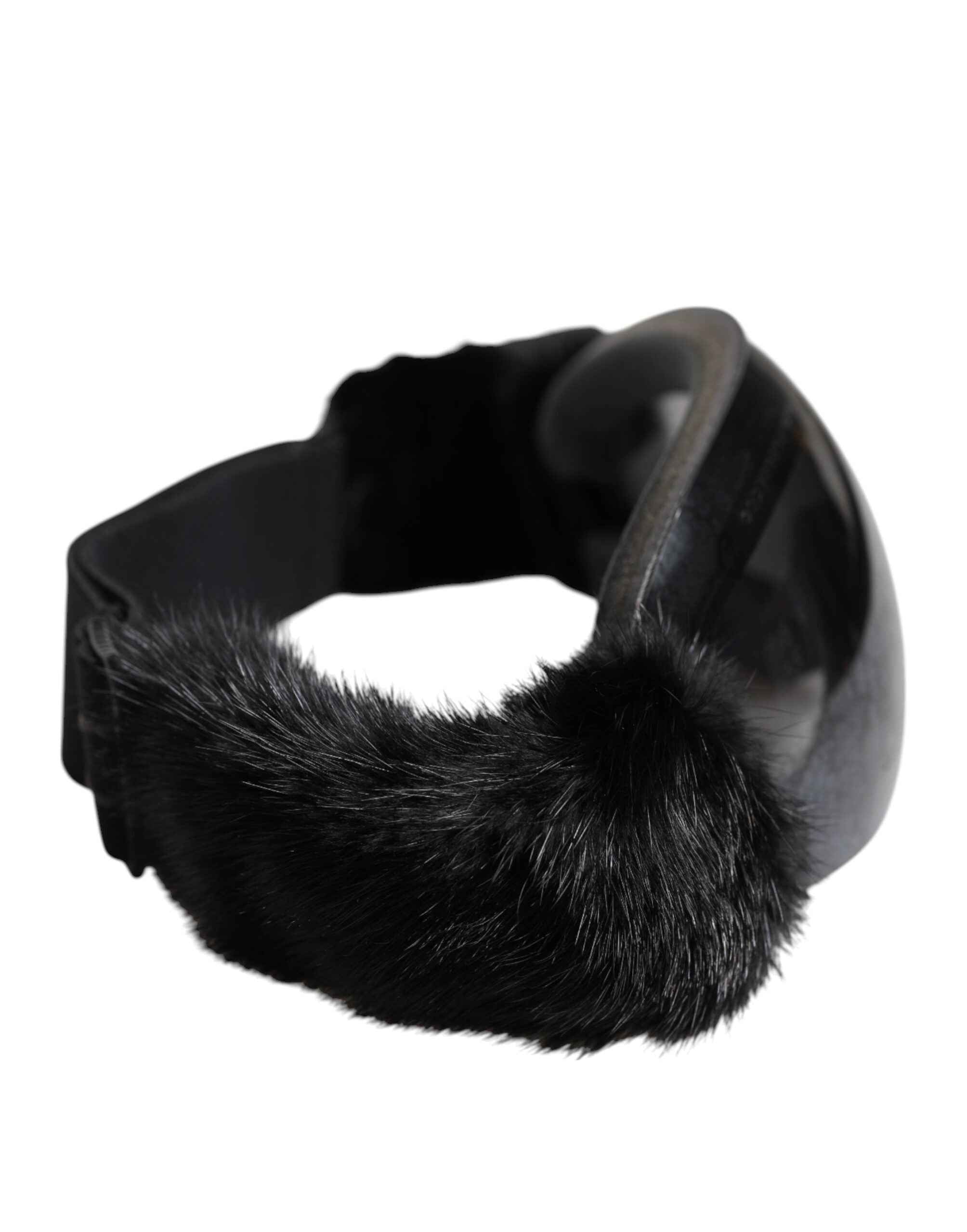 Dolce & Gabbana Black Bi0759 Lace Mirrored Ski Goggles Mask Sunglasses