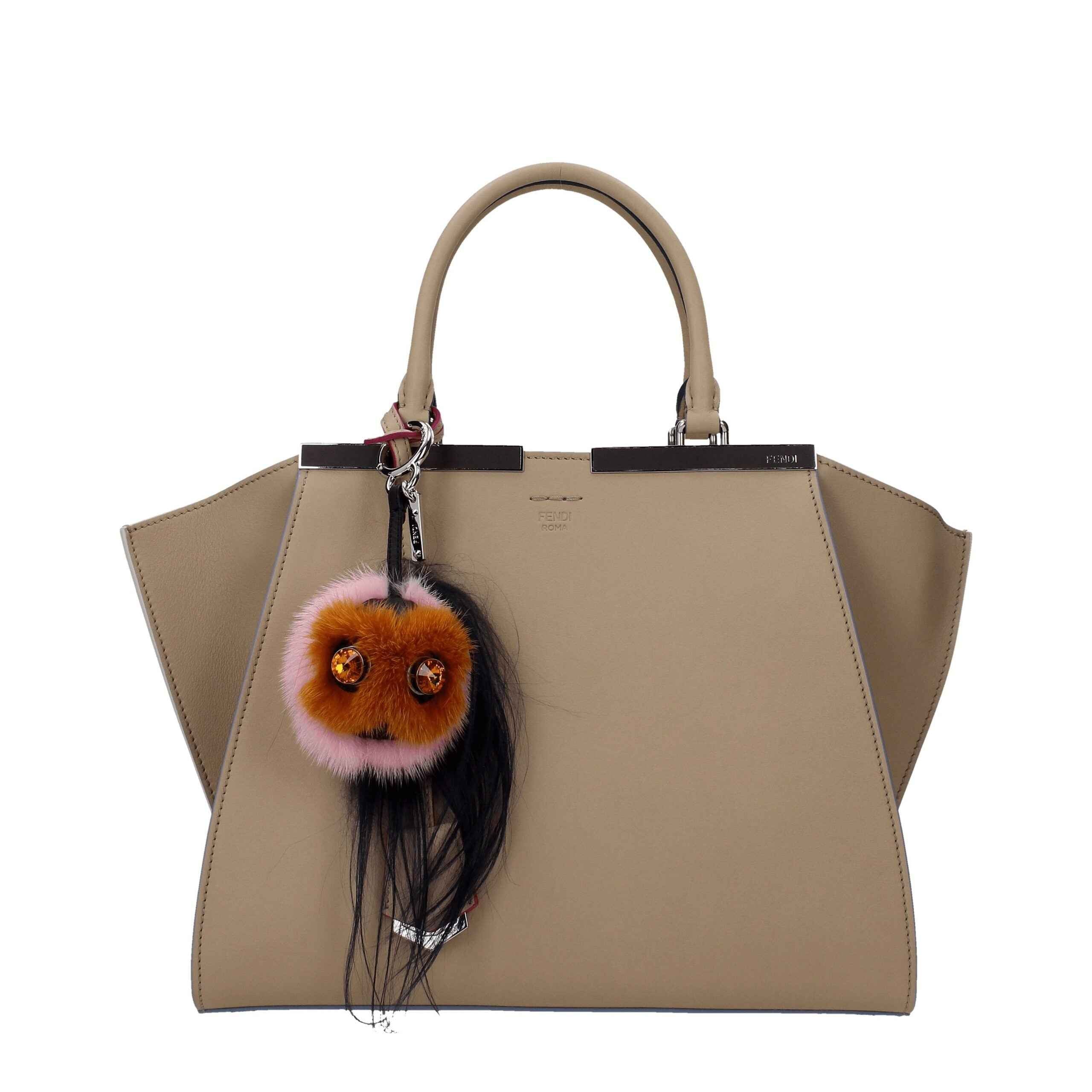 Fendi Brown Fur Keychain