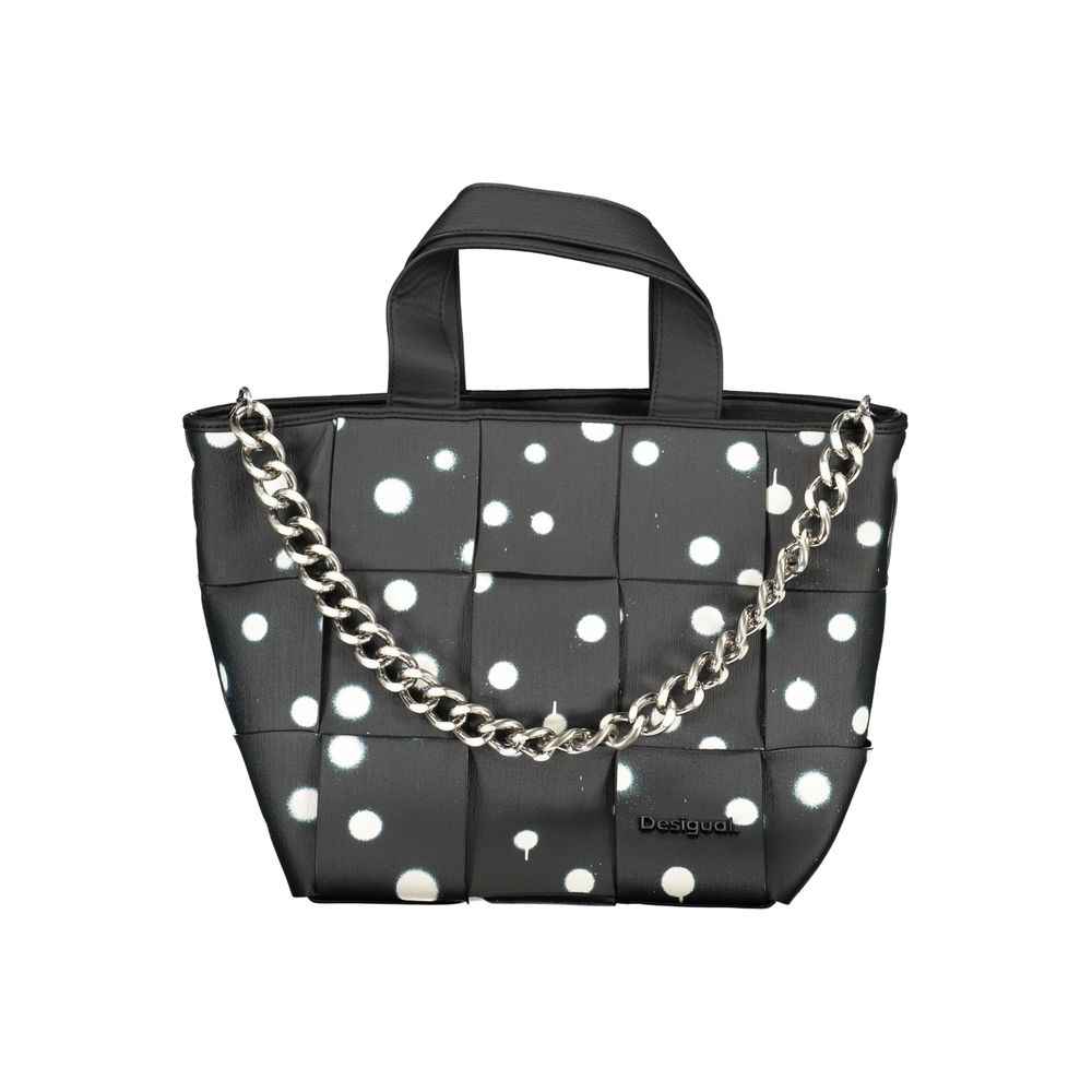 Desigual Nero Poliuretano Woman Shoulder Bag