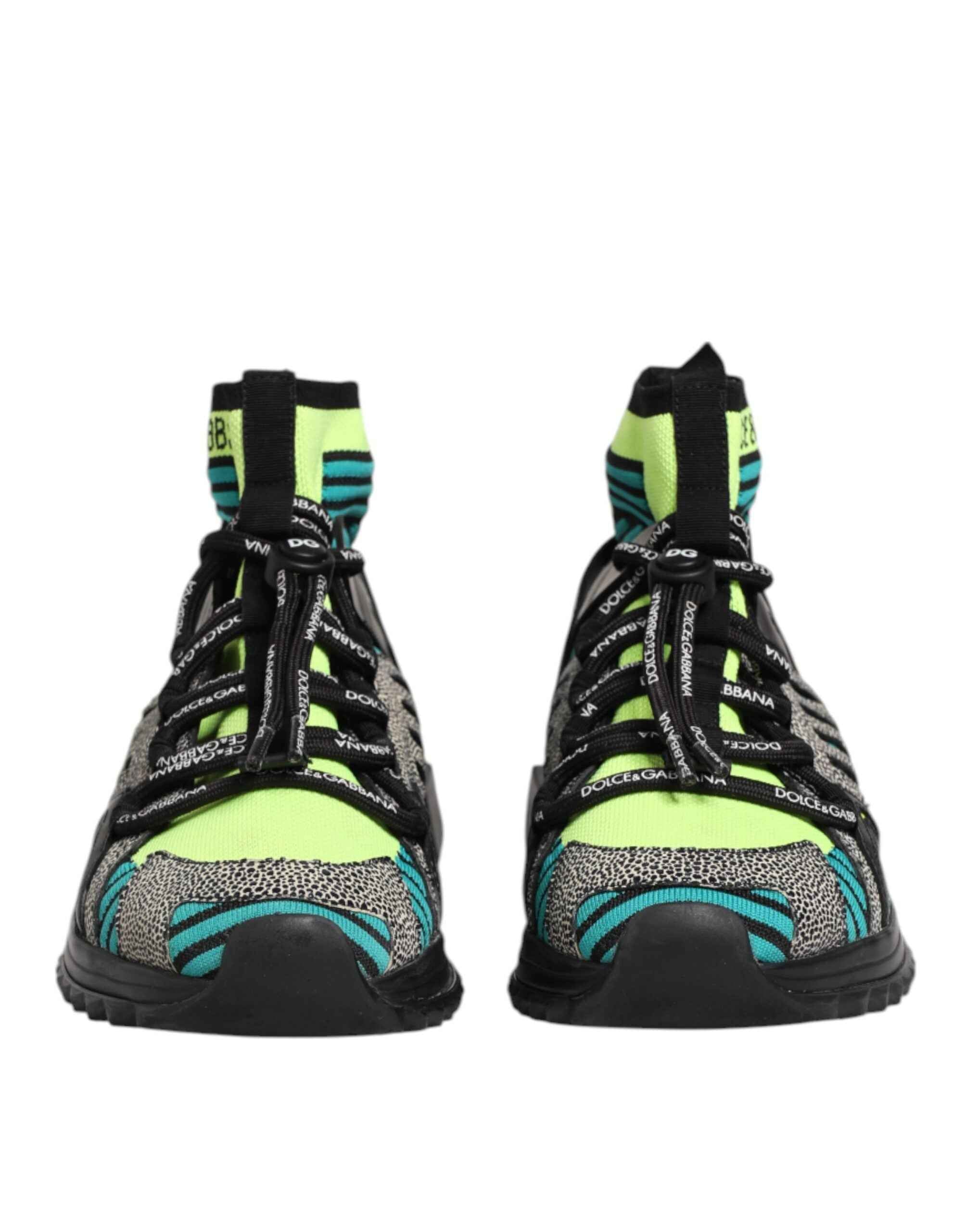 Dolce & Gabbana Multicolor Sorrento Socks Men Sneakers Shoes